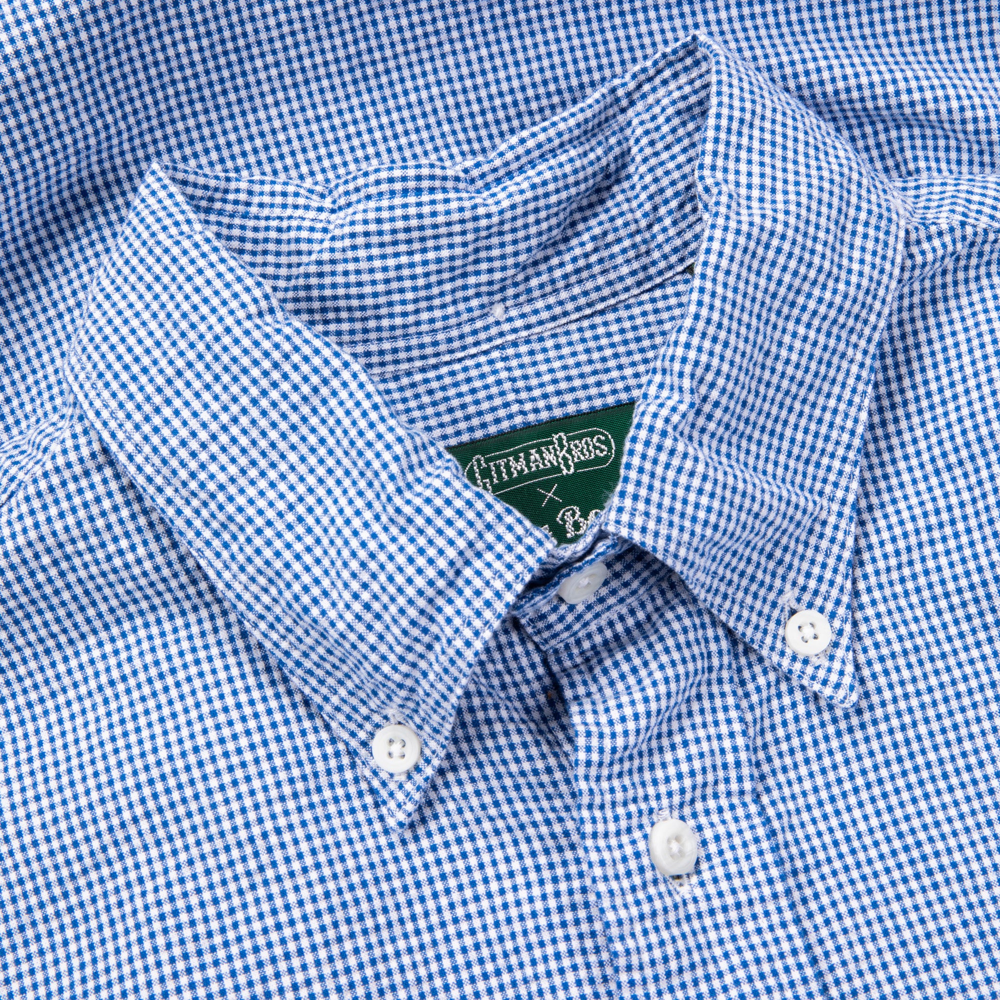 Gitman Vintage x Frans Boone Japanese Woven Vichy Seersucker Dark