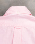 Gitman Vintage x Frans Boone Japanese woven vichy seersucker medium pink