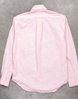 Gitman Vintage x Frans Boone Japanese woven vichy seersucker medium pink