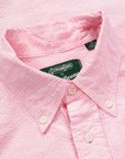 Gitman Vintage x Frans Boone Japanese woven vichy seersucker medium pink