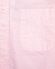 Gitman Vintage x Frans Boone Japanese Woven Vichy Seersucker Medium Pink