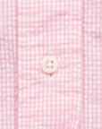 Gitman Vintage x Frans Boone Japanese woven vichy seersucker medium pink