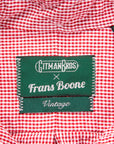 Gitman Vintage x Frans Boone Japanese woven vichy seersucker medium red