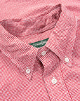 Gitman Vintage x Frans Boone Japanese Woven Vichy Seersucker Medium Red