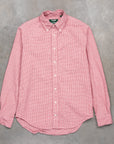 Gitman Vintage x Frans Boone Japanese Woven Vichy Seersucker Medium Red