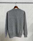 Orslow Simple Crew Neck Sweater Crafted In Japan Heather Gray