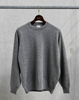 Orslow Simple Crew Neck Sweater Crafted In Japan Heather Gray