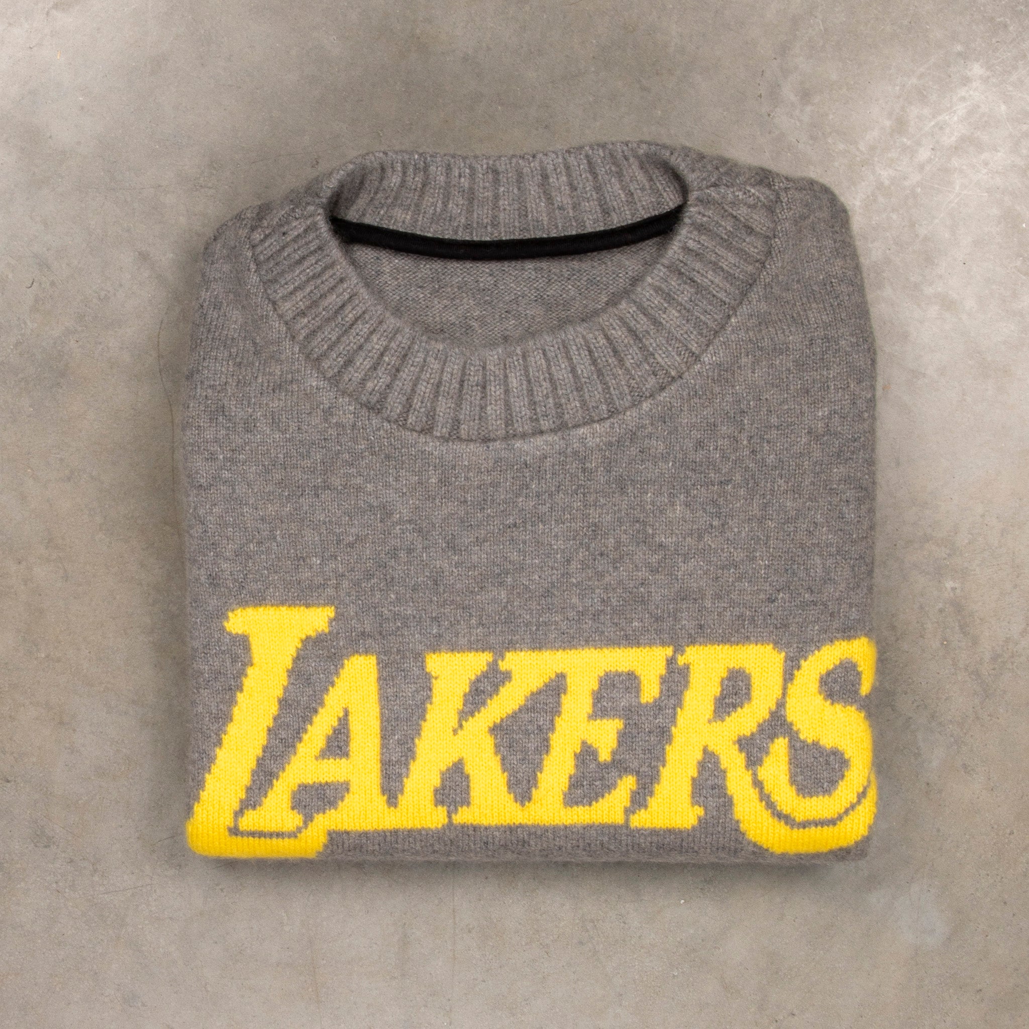The Elder Statesman NBA Sweater LA Lakers medium Grey Yellow