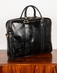 Croots Bridle Leather Black Laptop Bag