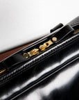 Croots Bridle Leather Black Laptop Bag