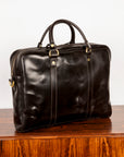 Croots Bridle Leather Dark Havana Laptop Bag
