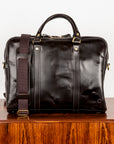 Croots Bridle Leather Dark Havana Laptop Bag