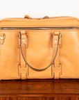 Croots Vegetable Tanned Leather Laptop Bag Natural