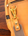 Croots Vegetable Tanned Leather Laptop Bag Natural