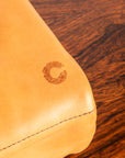 Croots Vegetable Tanned Leather Laptop Bag Natural