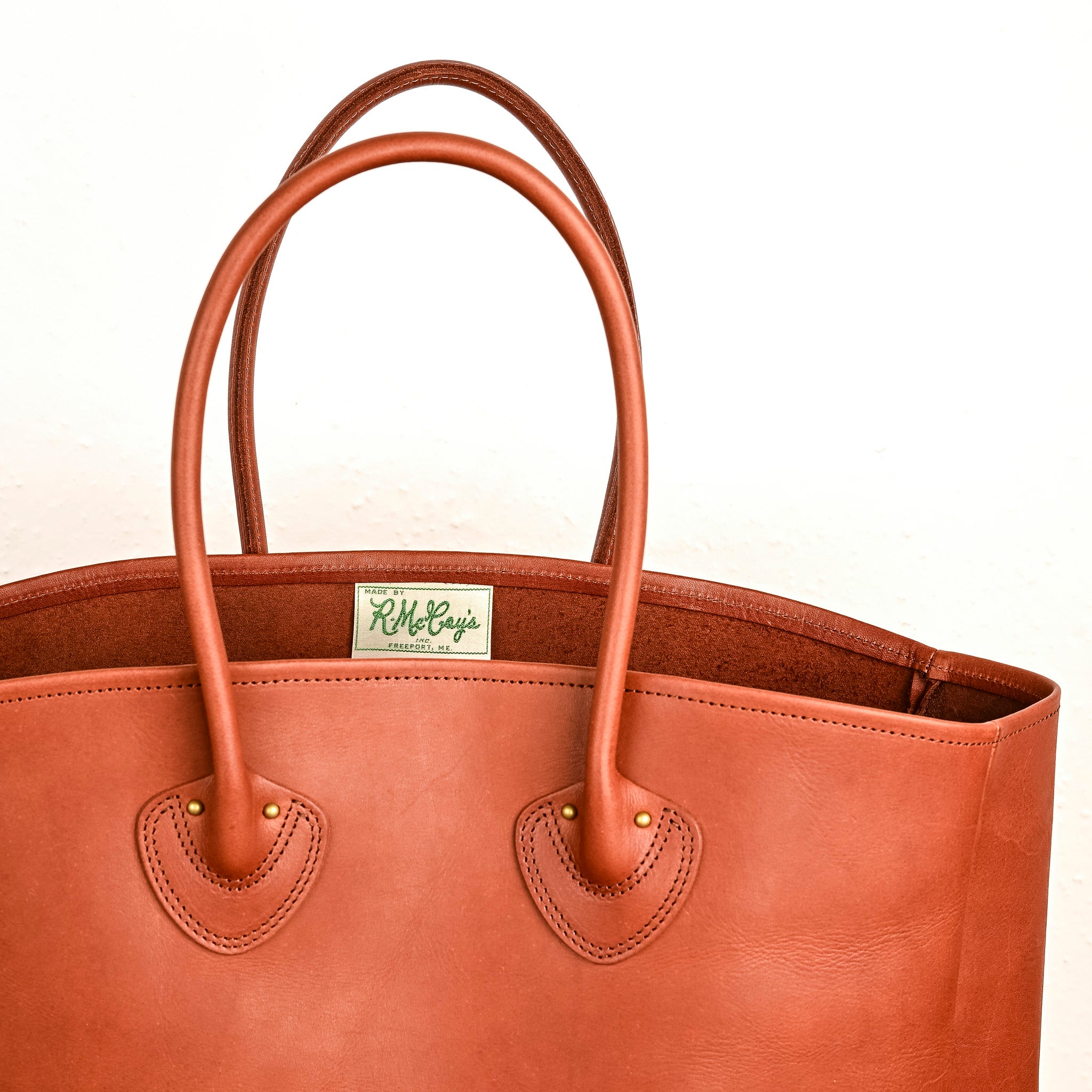 The Real McCoy's Leather Tote Shoulder-Bag Brown – Frans Boone Store