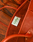 The Real McCoy's Leather Tote Handbag Brown