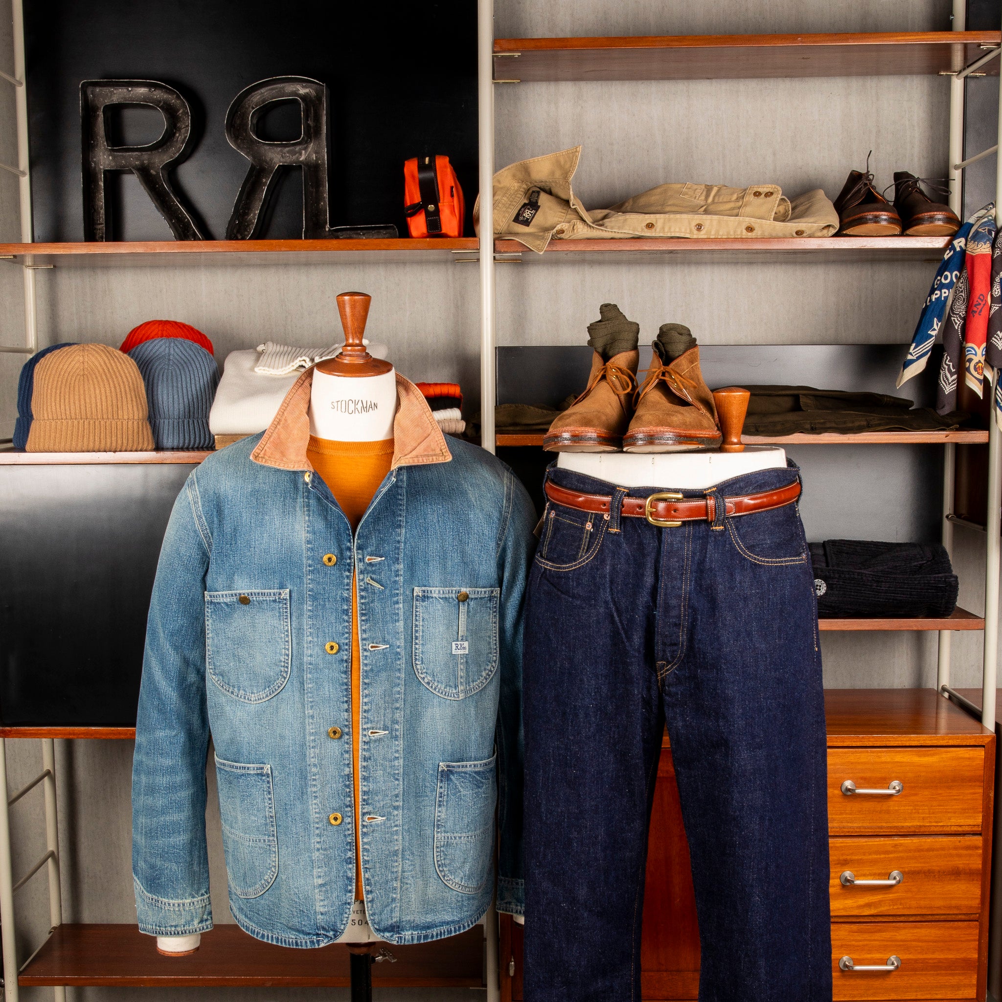RRL Stockton Jacket 11 Oz Denim Wrightsvile Wash – Frans Boone Store