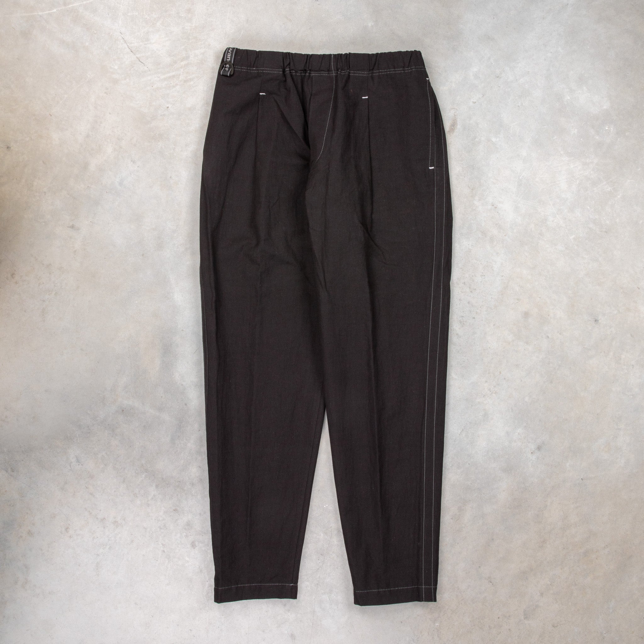 And Wander Linen Drawstring Pants Black