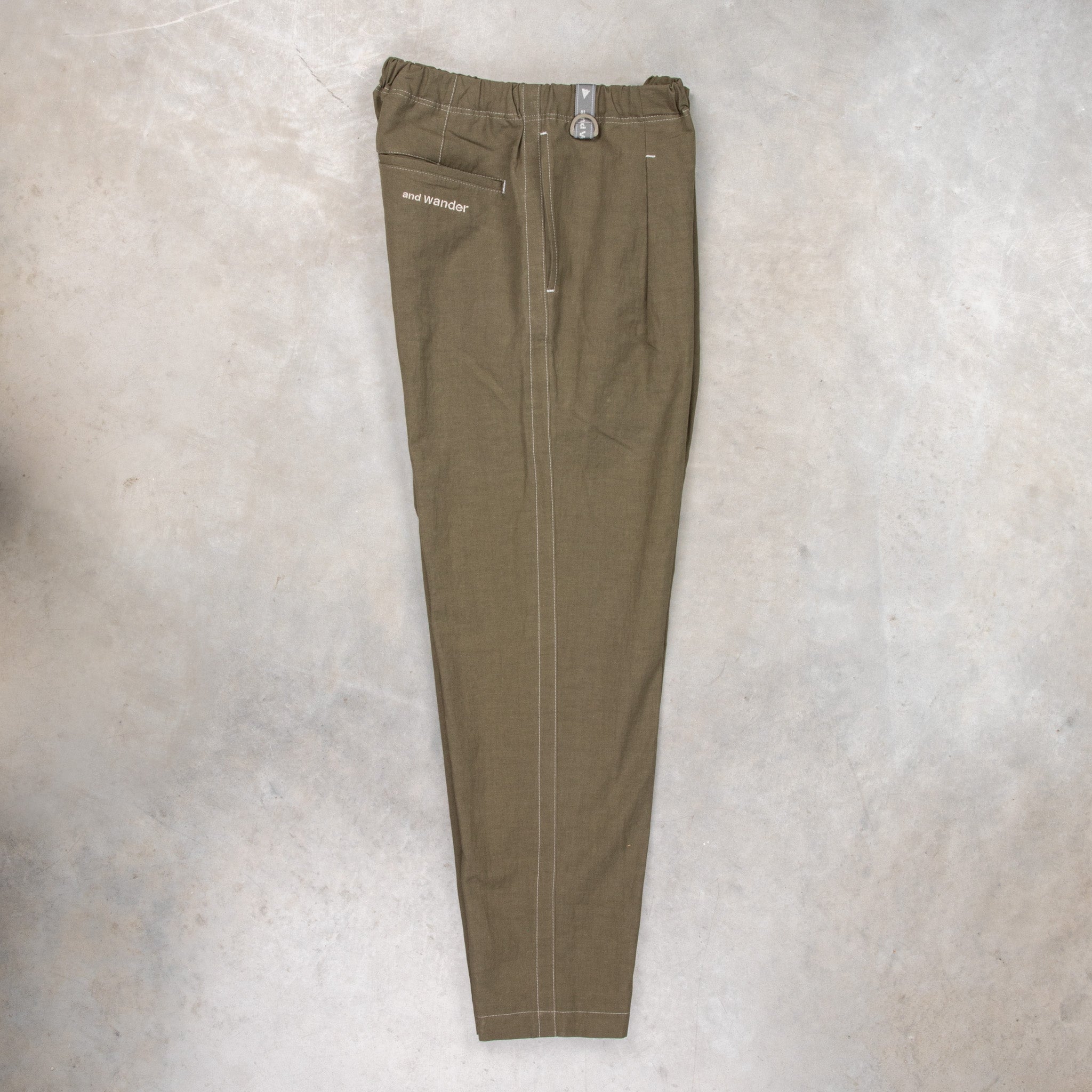 And Wander Linen Drawstring Pants Khaki