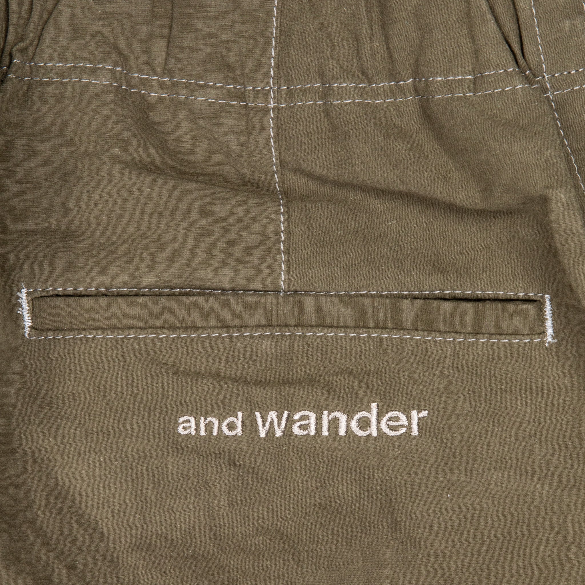 And Wander Linen Drawstring Pants Khaki