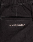 And Wander Linen Drawstring Pants Black