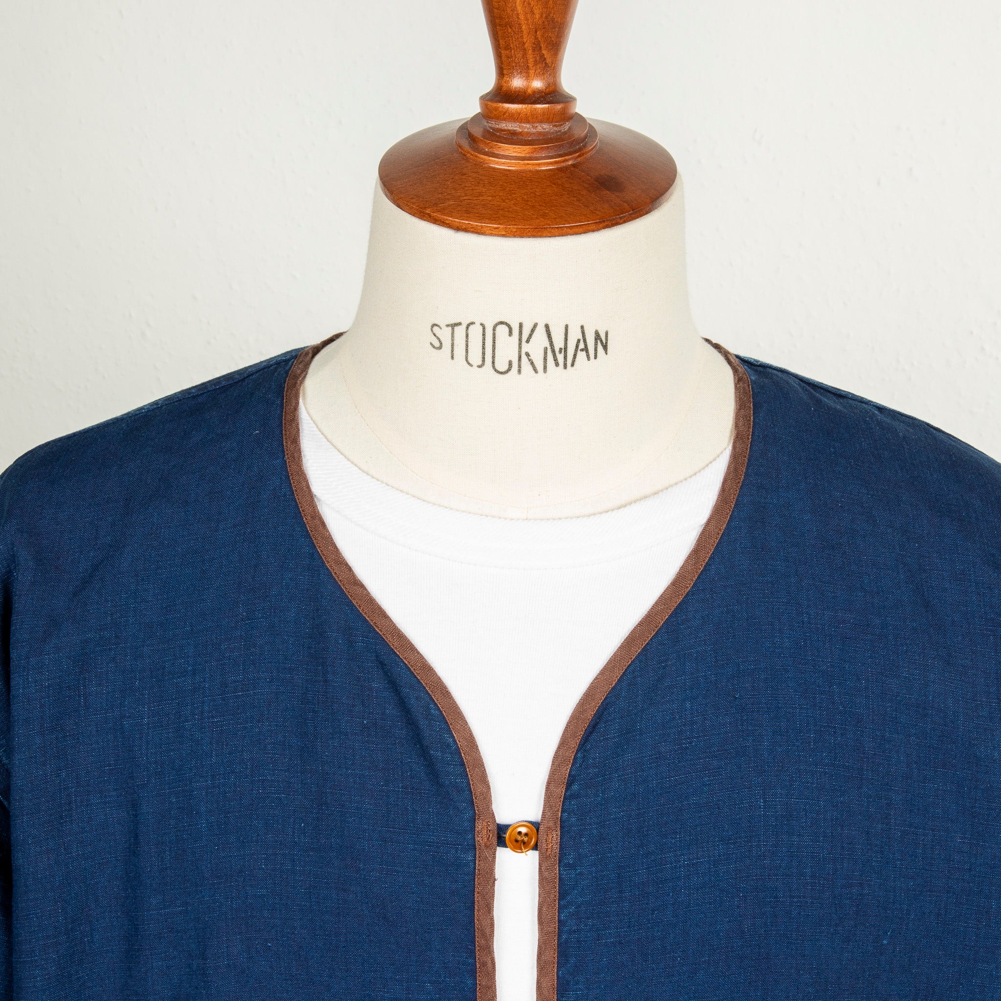 Maru Sankaku Peke Indigo Linen Haori jacket – Frans Boone Store