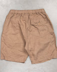 Remi Relief Linen Shorts Brown