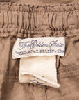 Remi Relief Linen Shorts Brown