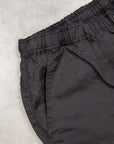 Remi Relief Linen Shorts Black