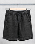 Remi Relief Linen Twill Easy Shorts Black