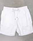 James Perse Relaxed Fit Linen Short White