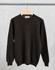 Laurence J. Smith Super Soft Seamless Crew Neck Pullover Dark Oak