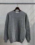 Laurence J. Smith Super Soft Seamless Crew Neck Pullover Med Grey