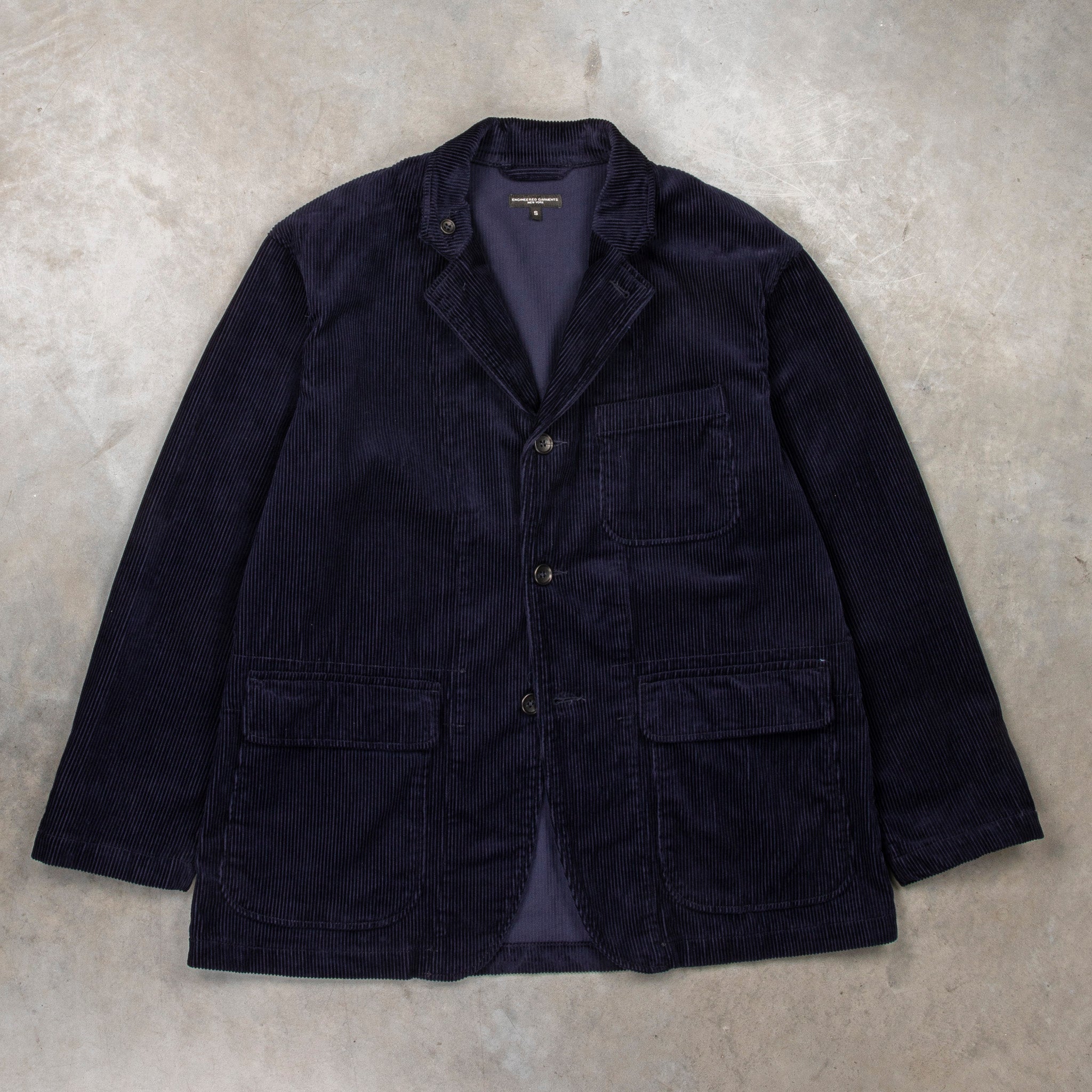 Engineered Garments Loiter Jacket 8-Wale Corduroy Navy – Frans