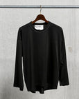 Olde H & Daughter Silk Tight Tension Plain Stitch L/S Black