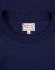 The Real McCoy's Athletic L/S T-shirt / Loopwheel Navy