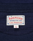 The Real McCoy's Athletic Loopwheel T-Shirt "Flying M" Navy