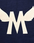 The Real McCoy's Athletic Loopwheel T-Shirt "Flying M" Navy