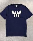 The Real McCoy's Athletic Loopwheel T-Shirt "Flying M" Navy