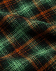 RRL Mason Wool Twill Overshirt Green Plaid