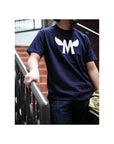 The Real McCoy's Athletic Loopwheel T-Shirt "Flying M" Navy