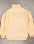 The Real McCoy's Fisherman's Turtle Neck Sweater Ecru