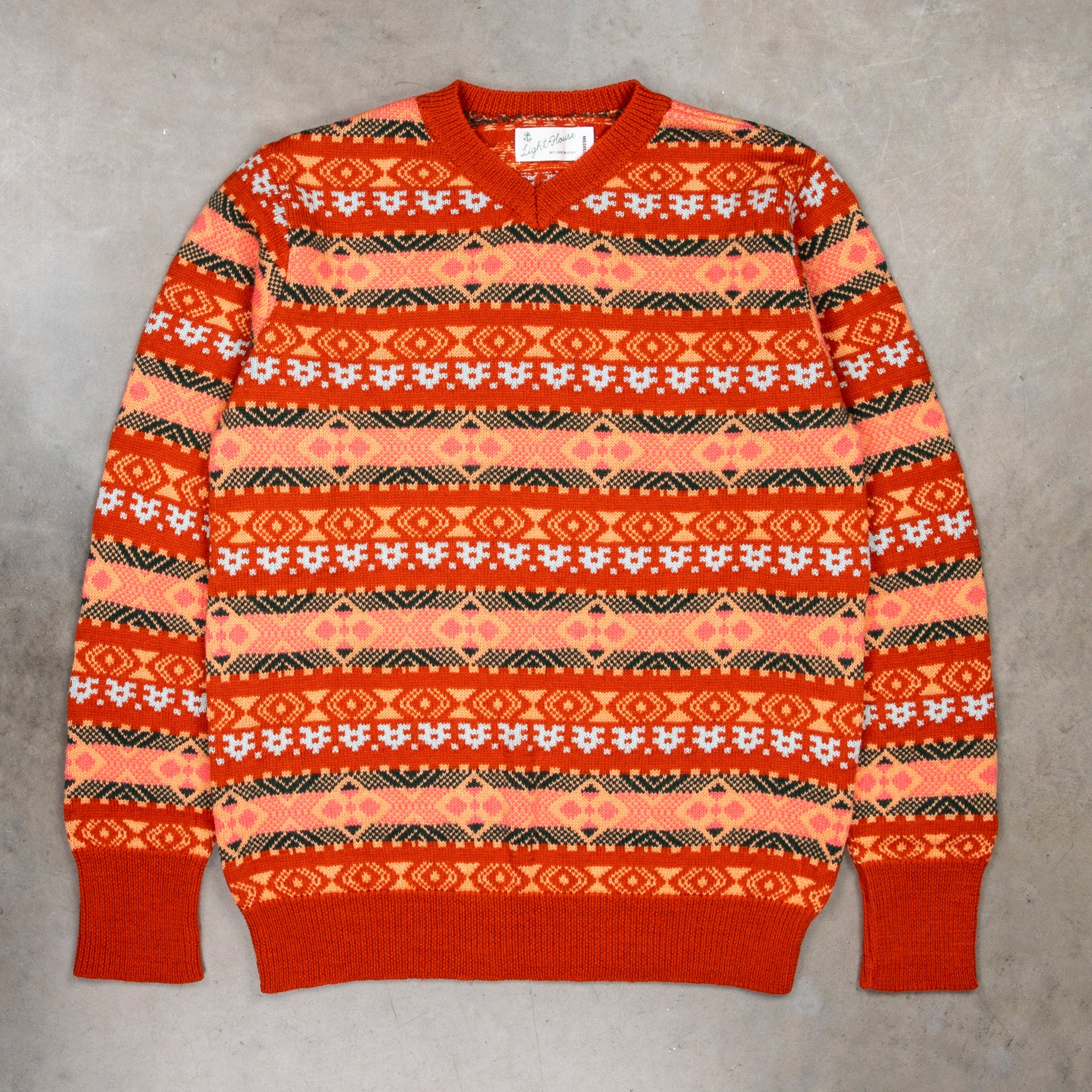 The Real McCoy's Fair Isle Sweater Orange – Frans Boone Store