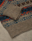 The Real McCoy's Fair Isle Sweater Gray