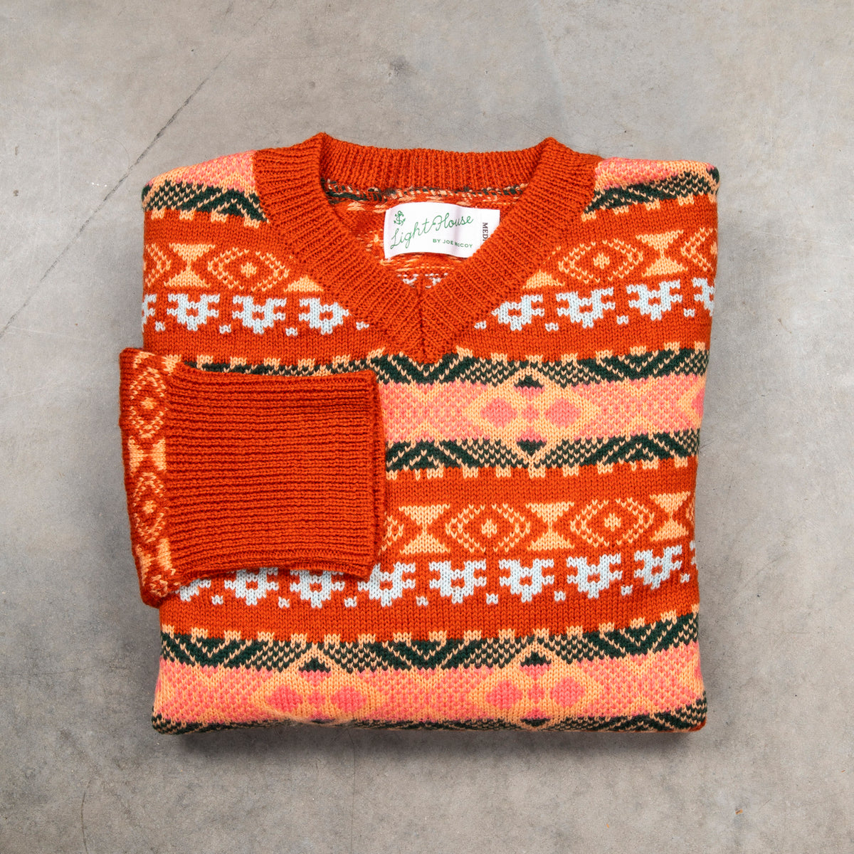 The Real McCoy's Fair Isle Sweater Orange – Frans Boone Store