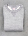 The Real McCoys Athletic 10 Oz Loopwheel Sweatshirt Gray