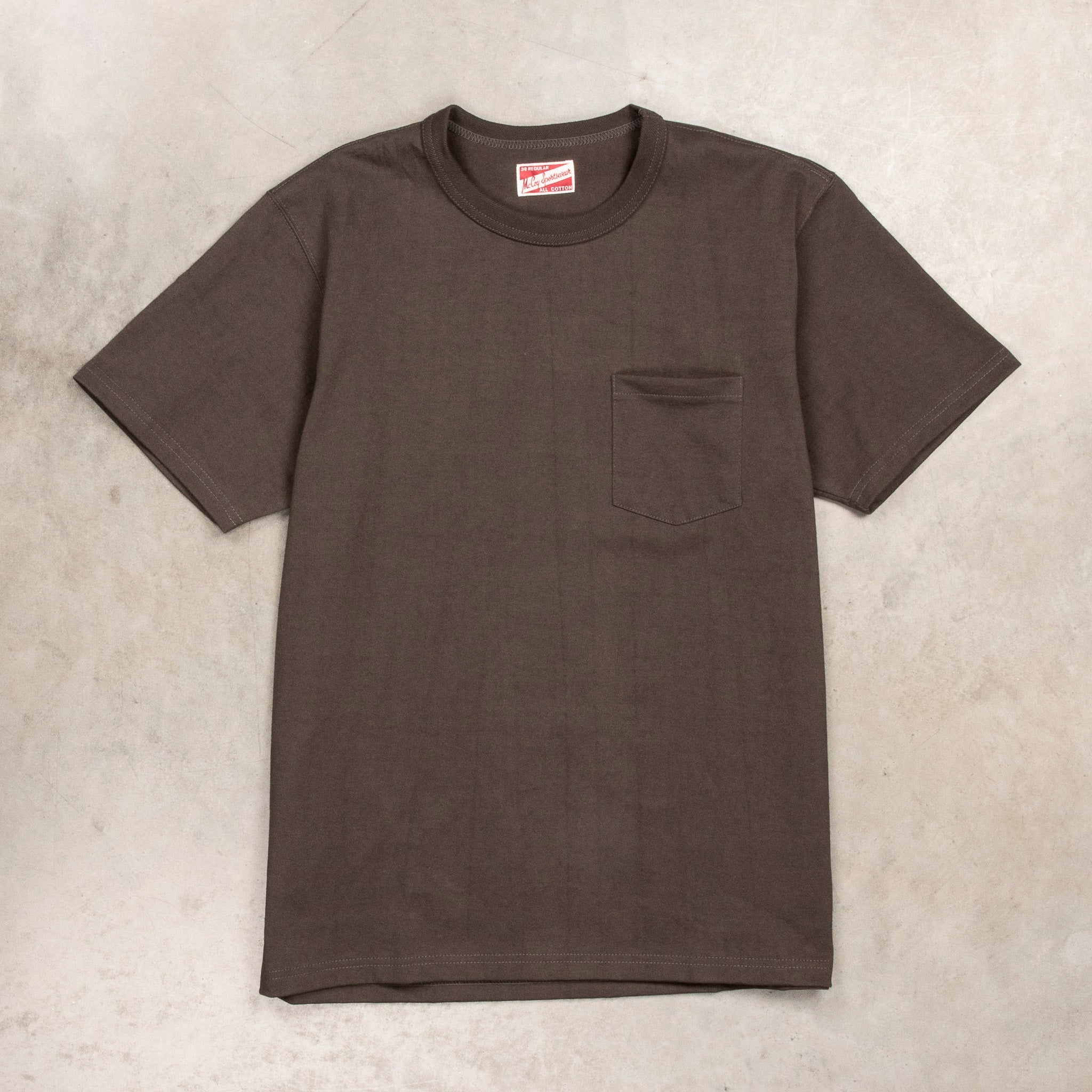 The Real McCoy's Pocket Tee Charcoal – Frans Boone Store
