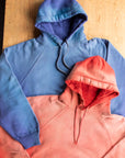 The Real McCoy's 9 Oz. Loopwheel Raglan Hooded Sweatshirt / Faded Cherry