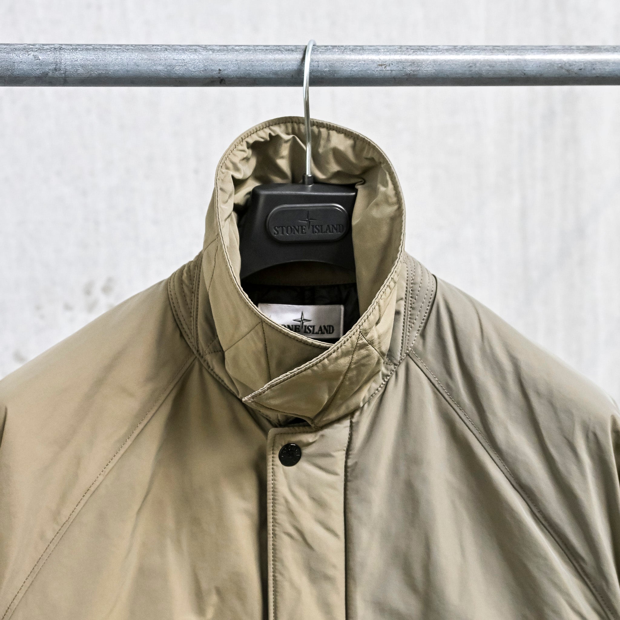 Stone Island Micro Reps Down Car Coat Military Green – Frans Boone